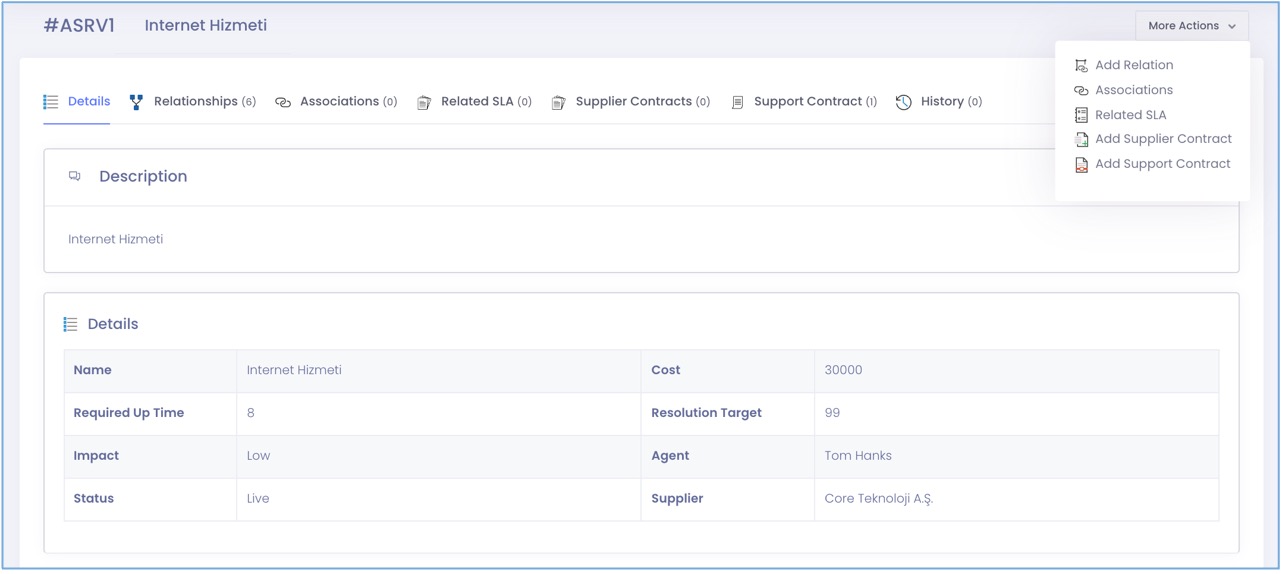 Service Configuration Management